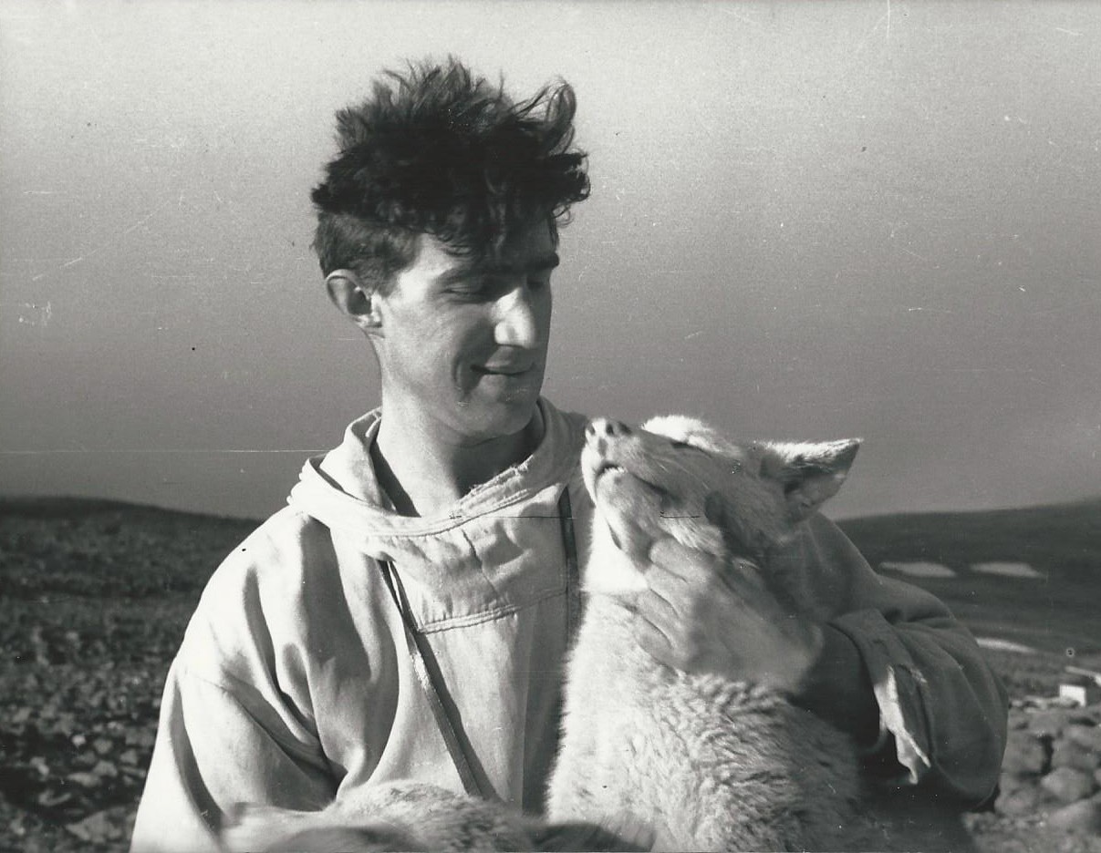 Jean Malaurie and his lead dog Paapa